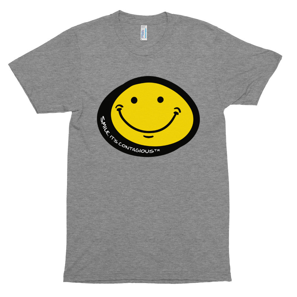BIG Smile - Grey Tri-Blend Track Shirt – Travis Ellison Productions